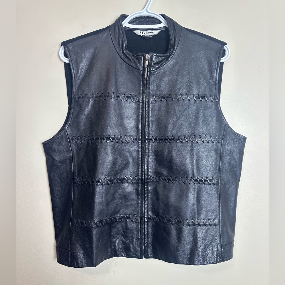 Vintage Nygard  Size S/M Black Leather Vest